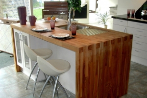 Küchentheke aus Kirsche europäisch